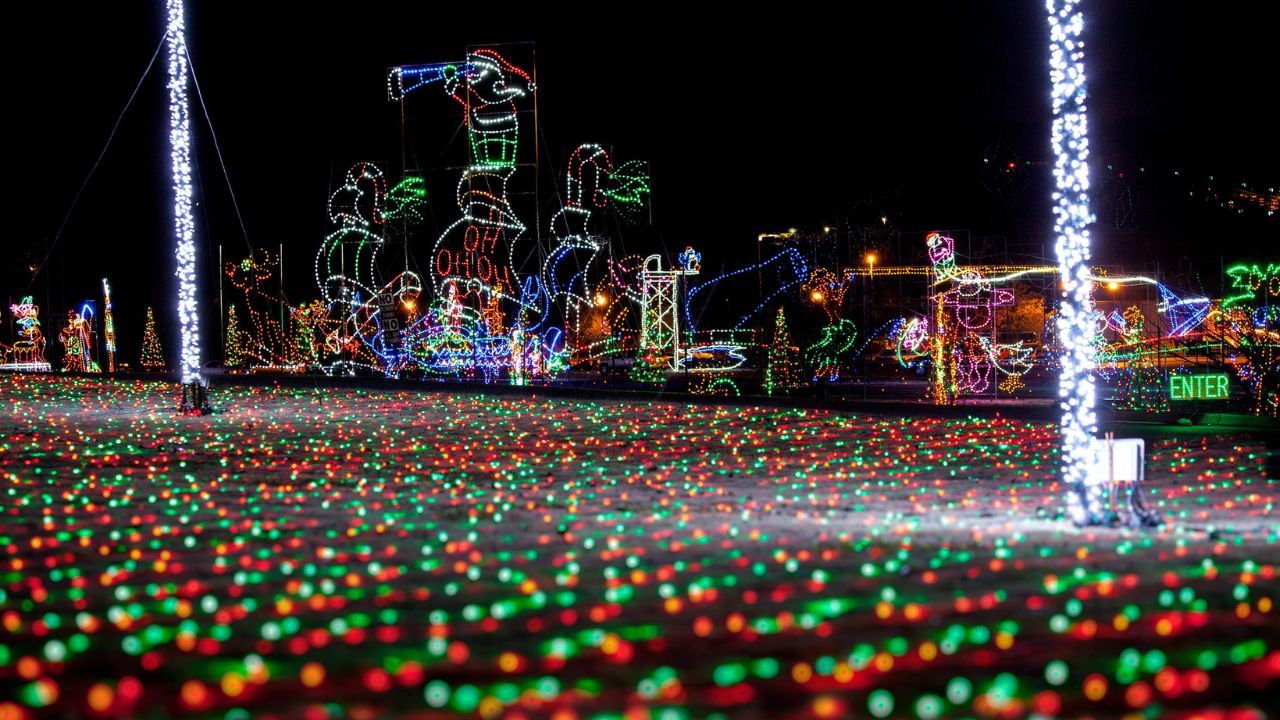 Twinkling Holiday Lights at Shadrack's Christmas Wonderland